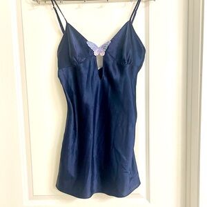 Frederick’s of Hollywood Butterfly-Embellished Slip Dress  Size Large